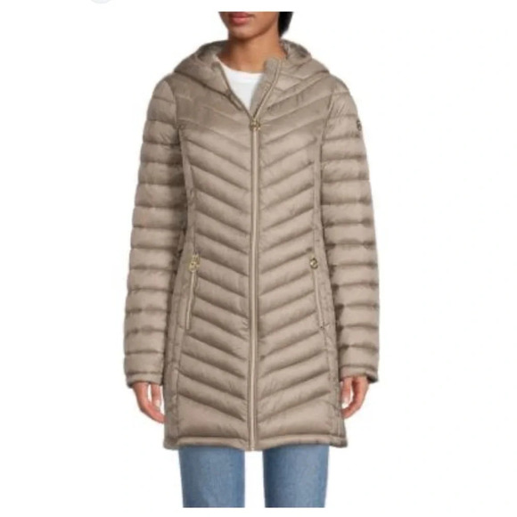 Michael Michael kors packable down fill jacket with hood - Picture 1 of 13